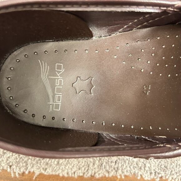 Dansko Professional Women’s Sz 42 Blue Leather Nursing Healthcare Clogs Used - Picture 11 of 11